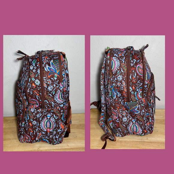 Vera Bradley Large Bancroft Backpack Marrakesh Cinnamon NWT main image 4